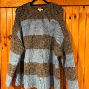 Topshop Fuzzy Gray Sweater